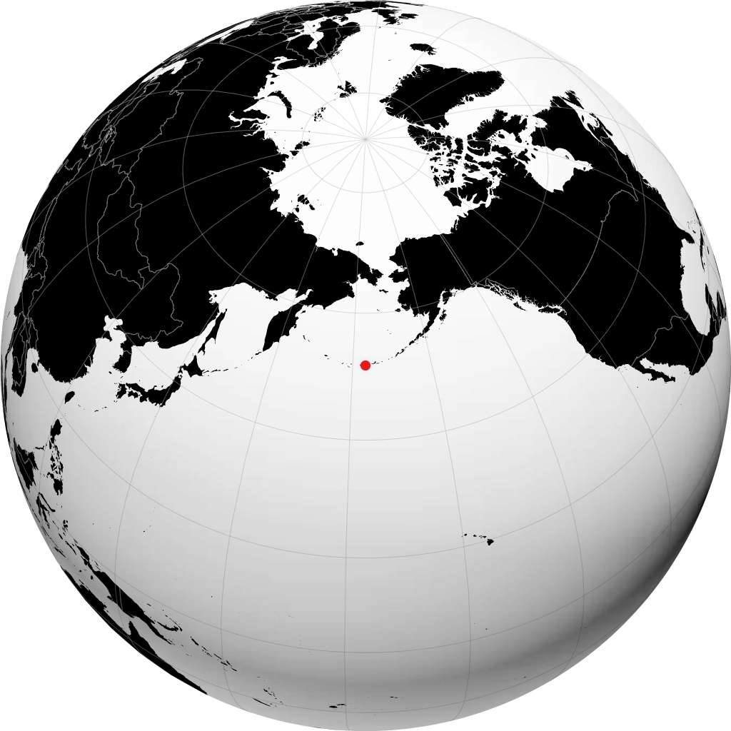 地球儀上のアダック