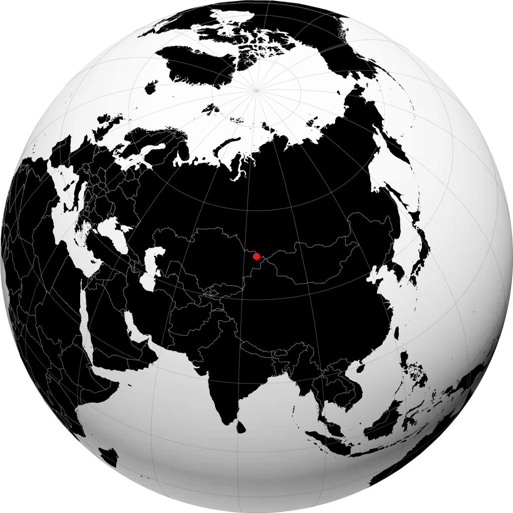 地球儀上のAltay