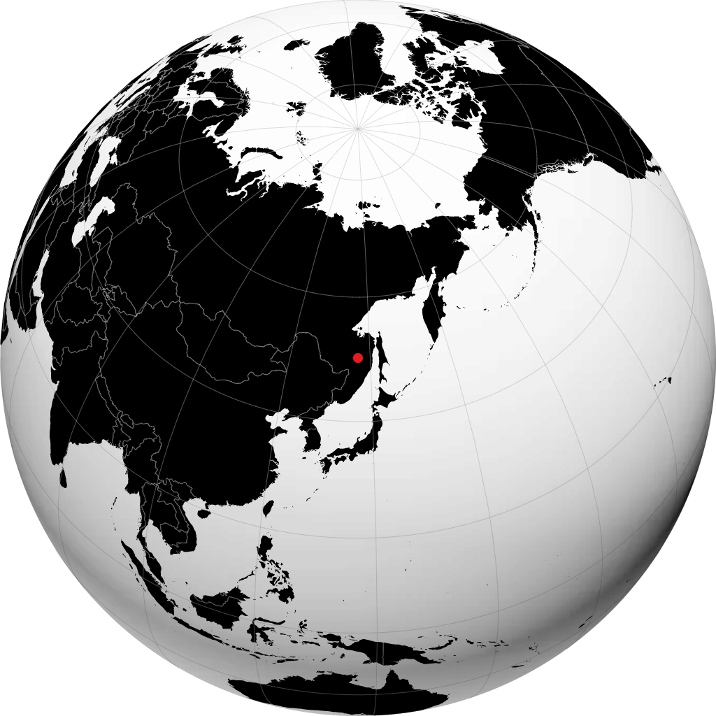 地球儀上のアムールスク