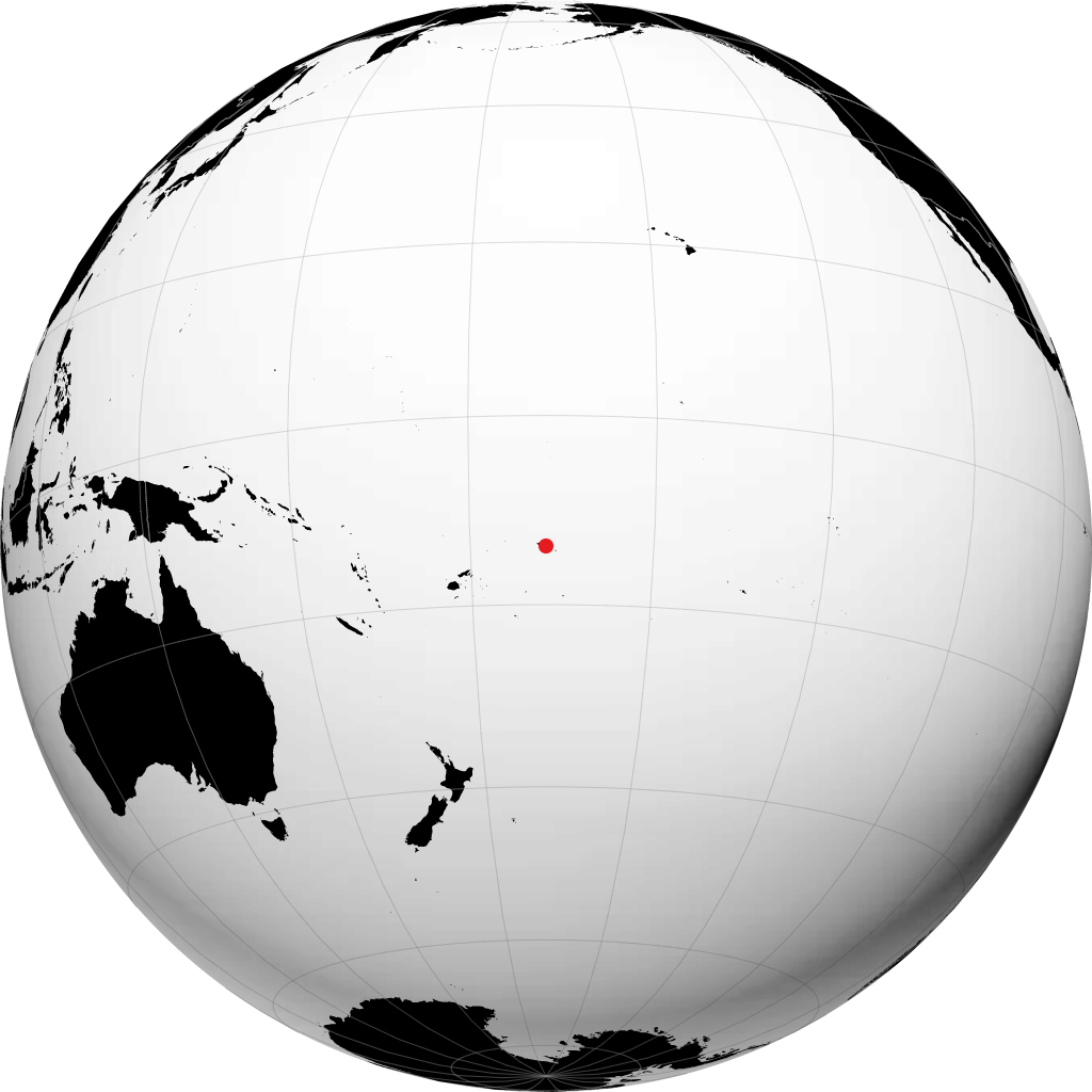 地球儀上のアピア