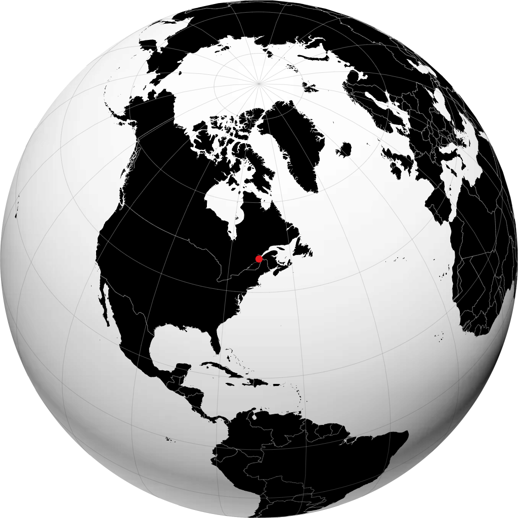地球儀上のベ＝サン＝ポール