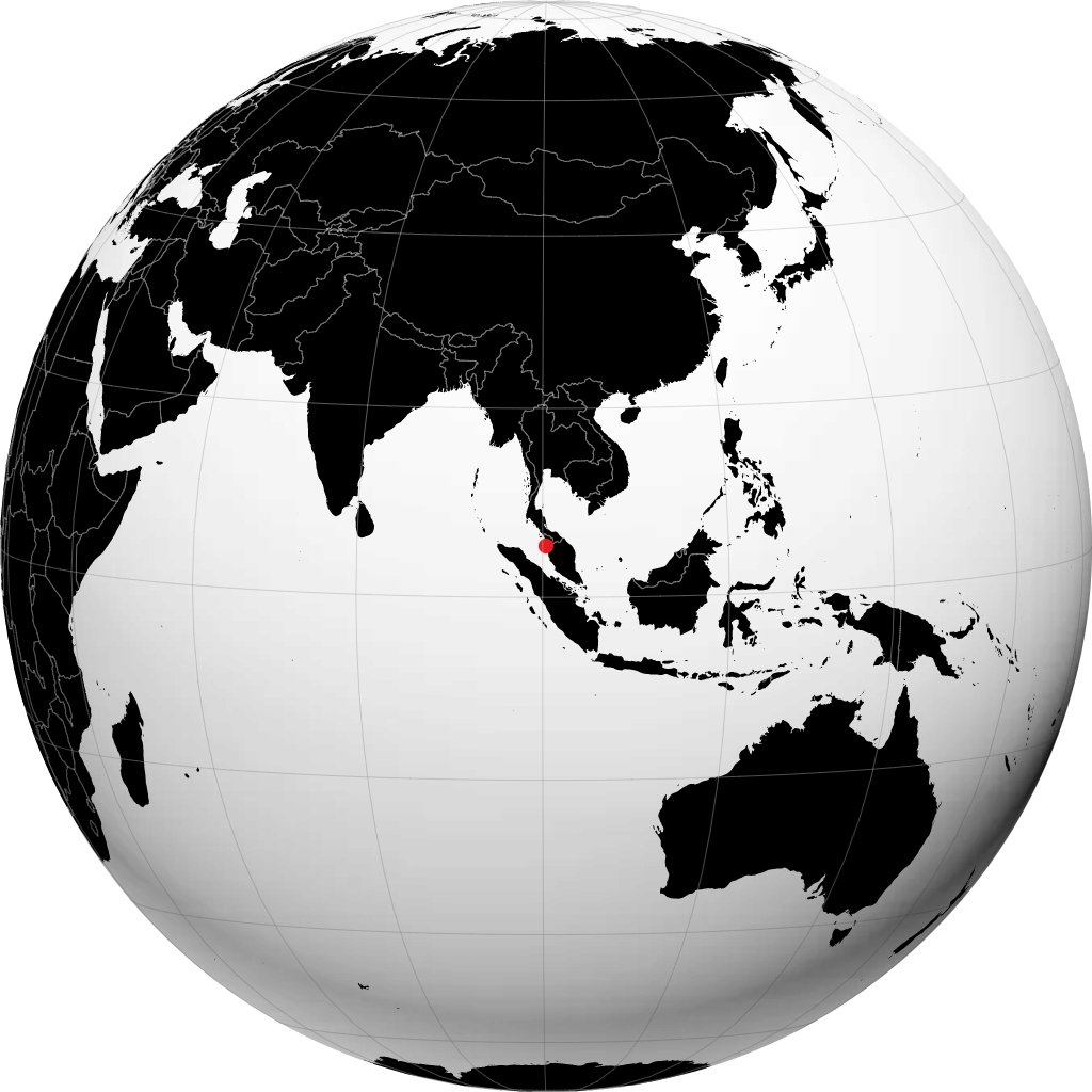 地球儀上のバターワース