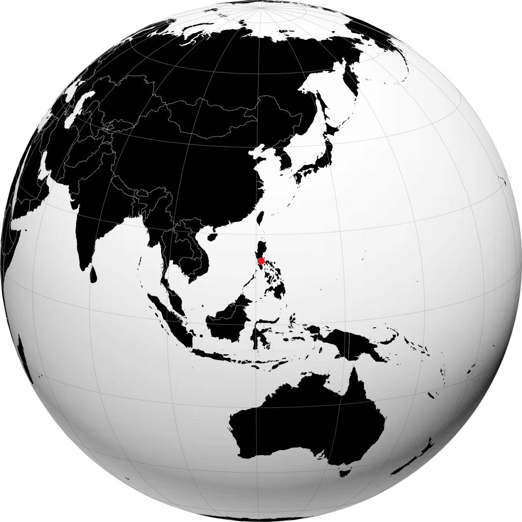 地球儀上のカランバ
