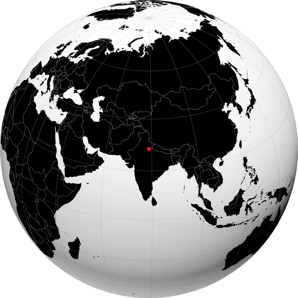 地球儀上のチャンダウシ