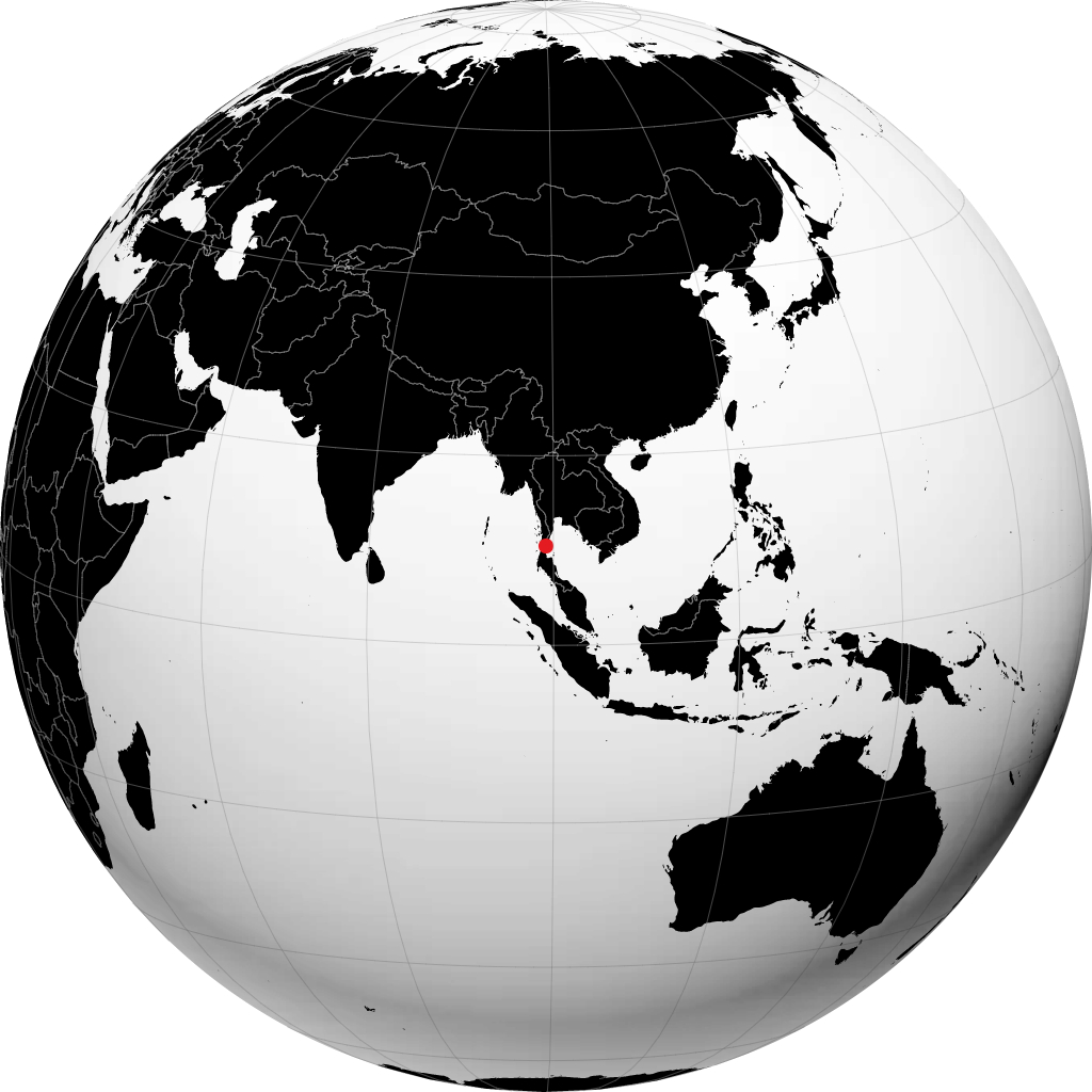 地球儀上のチュムポーン