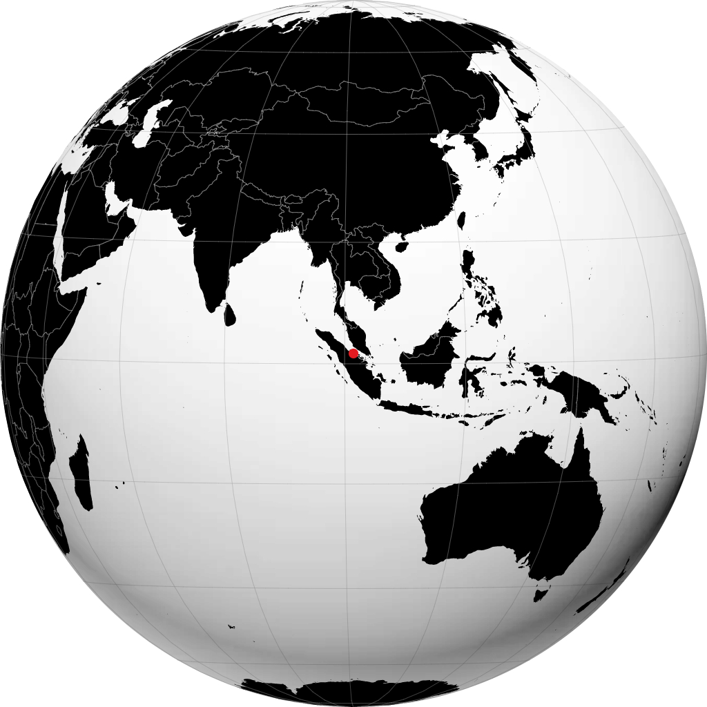 地球儀上のドゥマイ