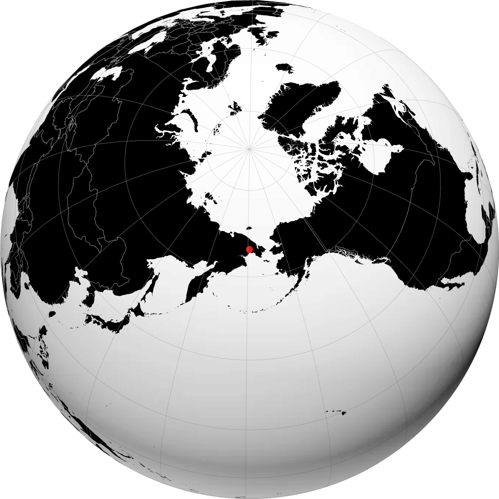 地球儀上のエグヴェキノト