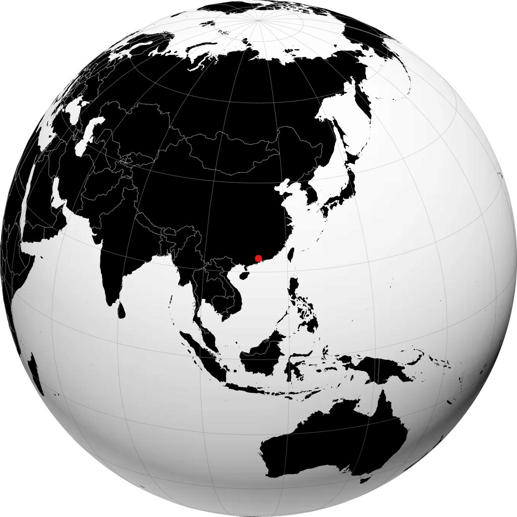 地球儀上の仏山
