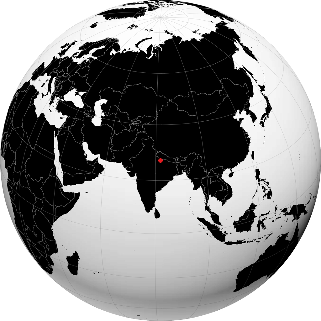 地球儀上のゴンダ