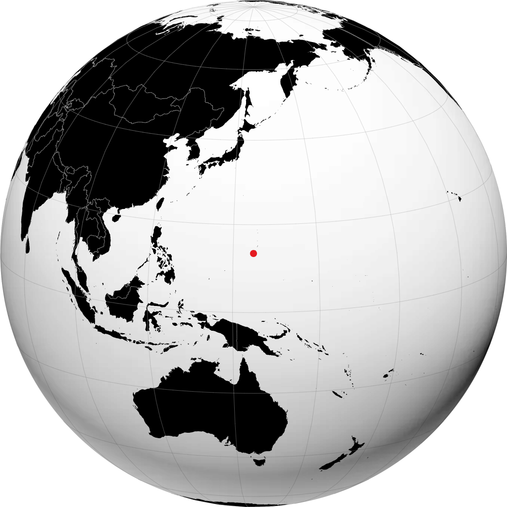 地球儀上のハガニャ