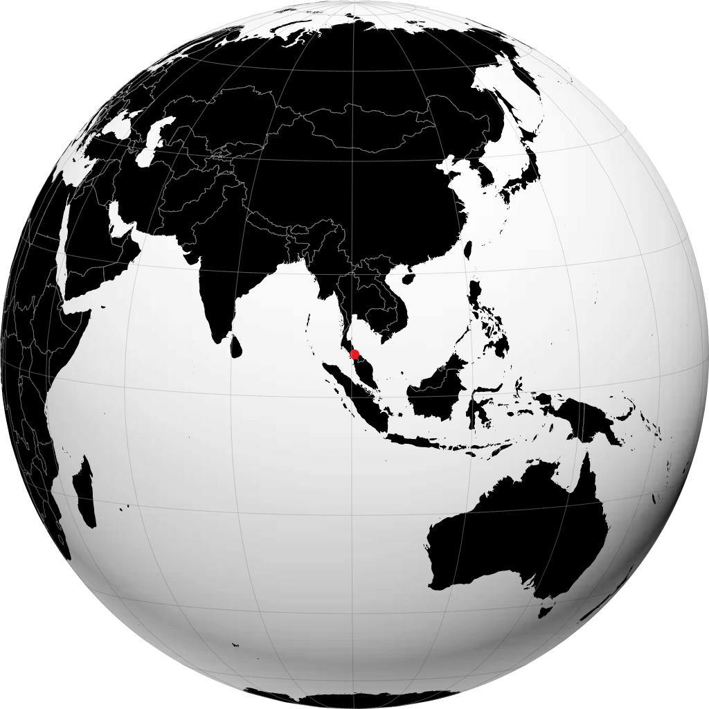 地球儀上のハートヤイ