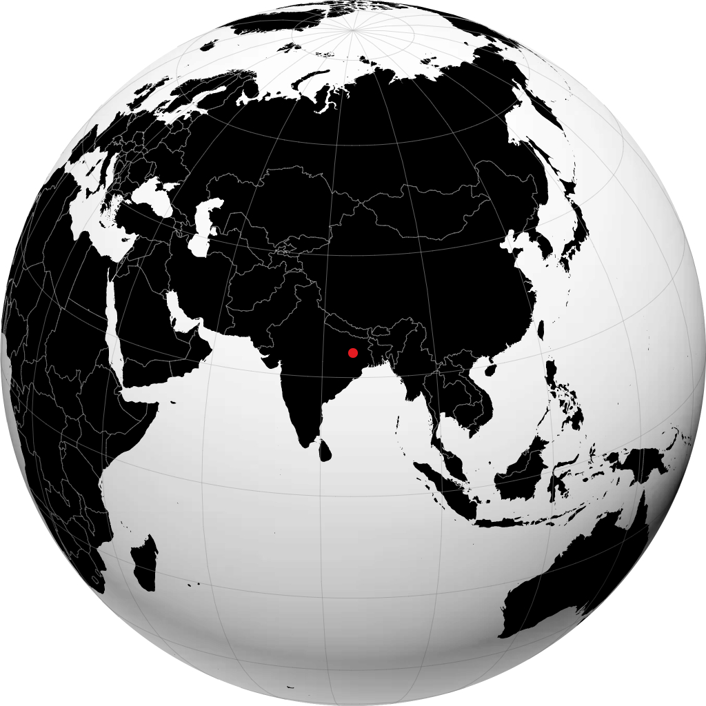 地球儀上のハザリバグ