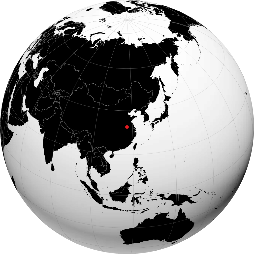 地球儀上の淮南