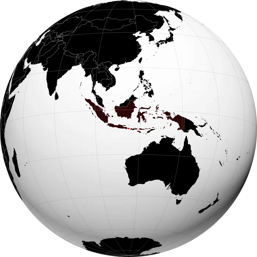 地球儀上のProvinsi Bali