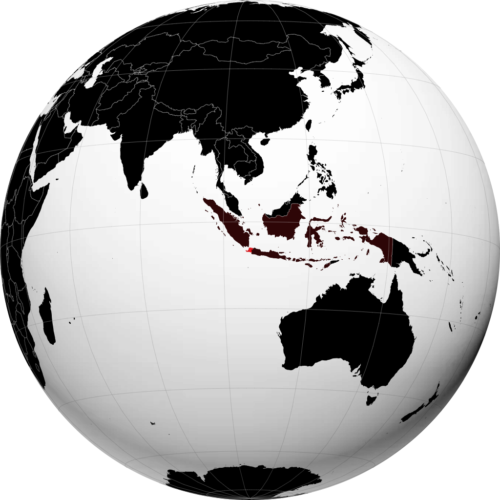 地球儀上のBanten