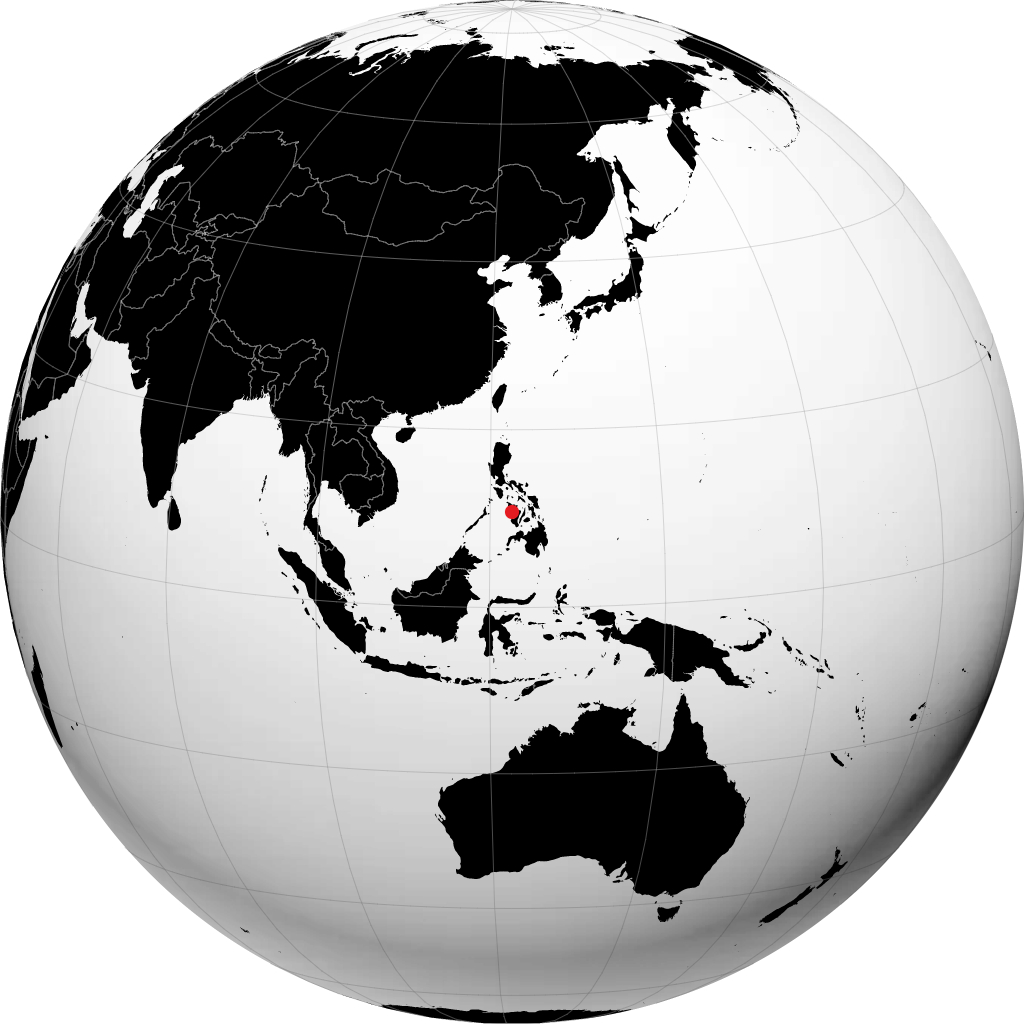 地球儀上のイロイロ市