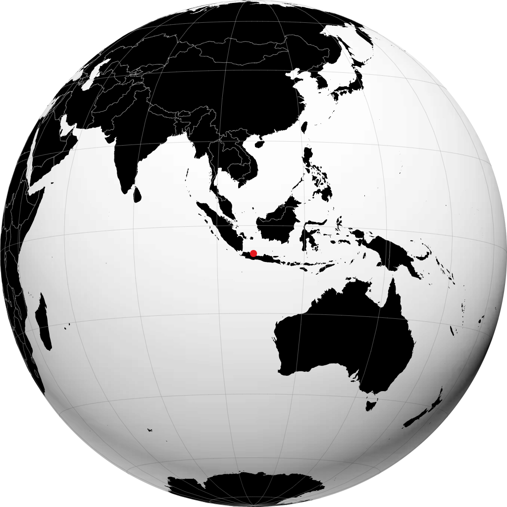 地球儀上のインドラマユ