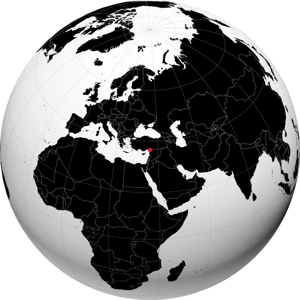 地球儀上のイスケンデルン