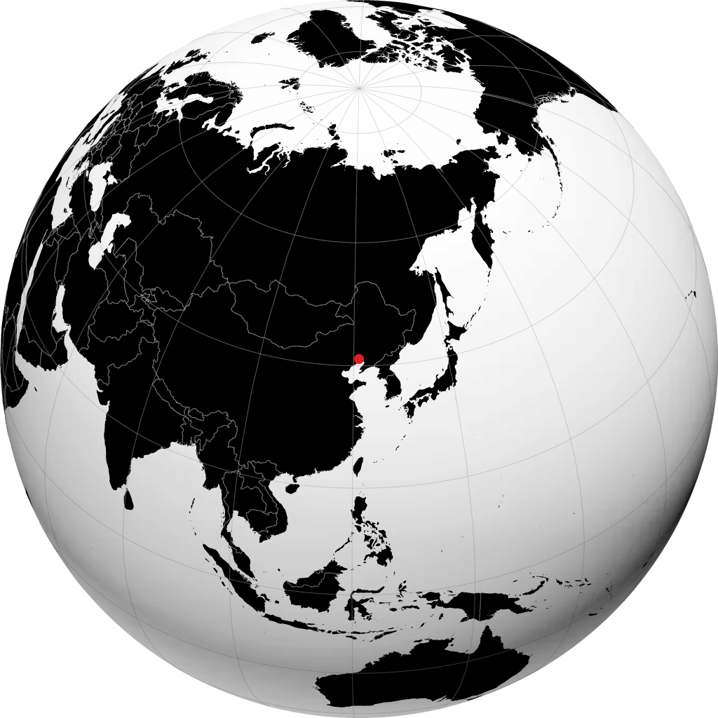 地球儀上の錦州