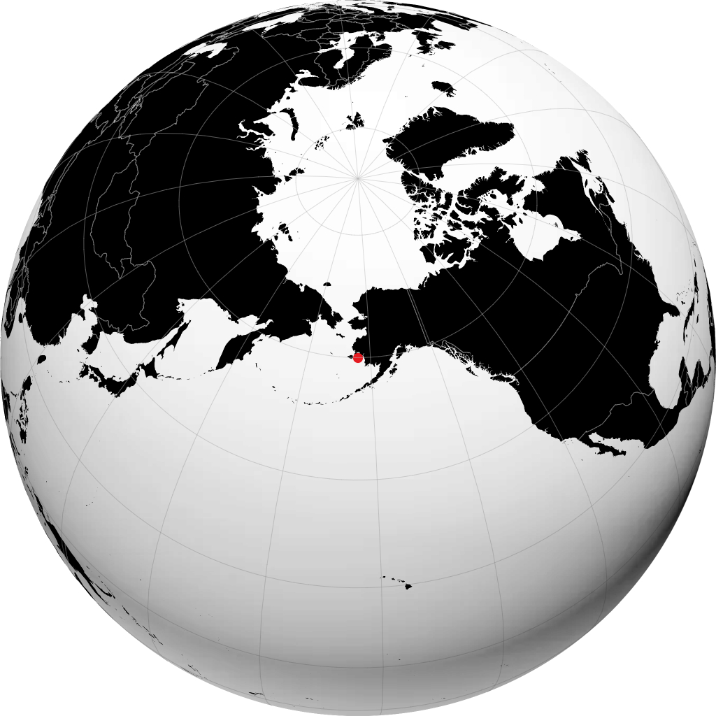 地球儀上のキプヌク
