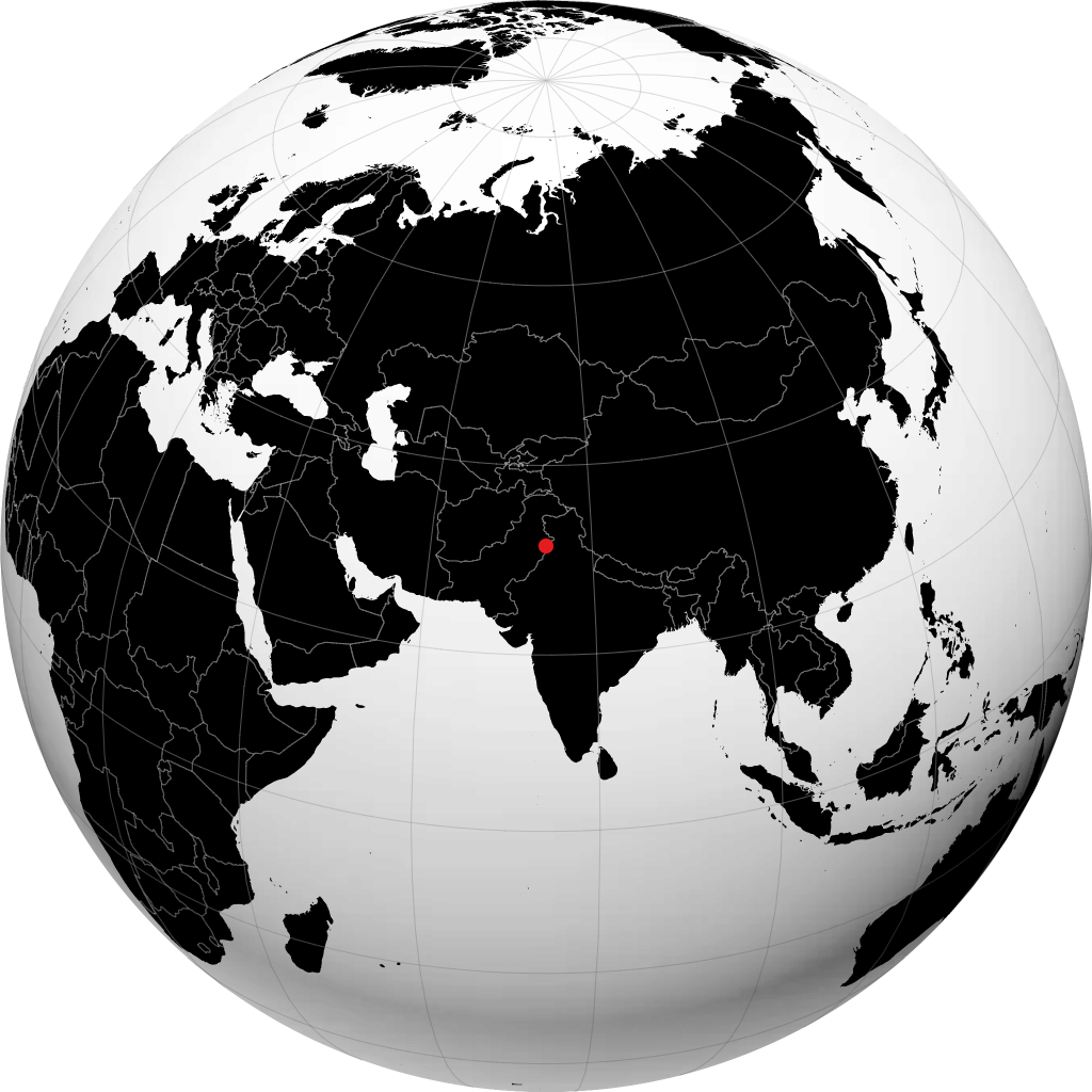 地球儀上のラホール