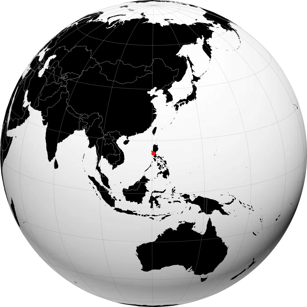 地球儀上のマバラカット