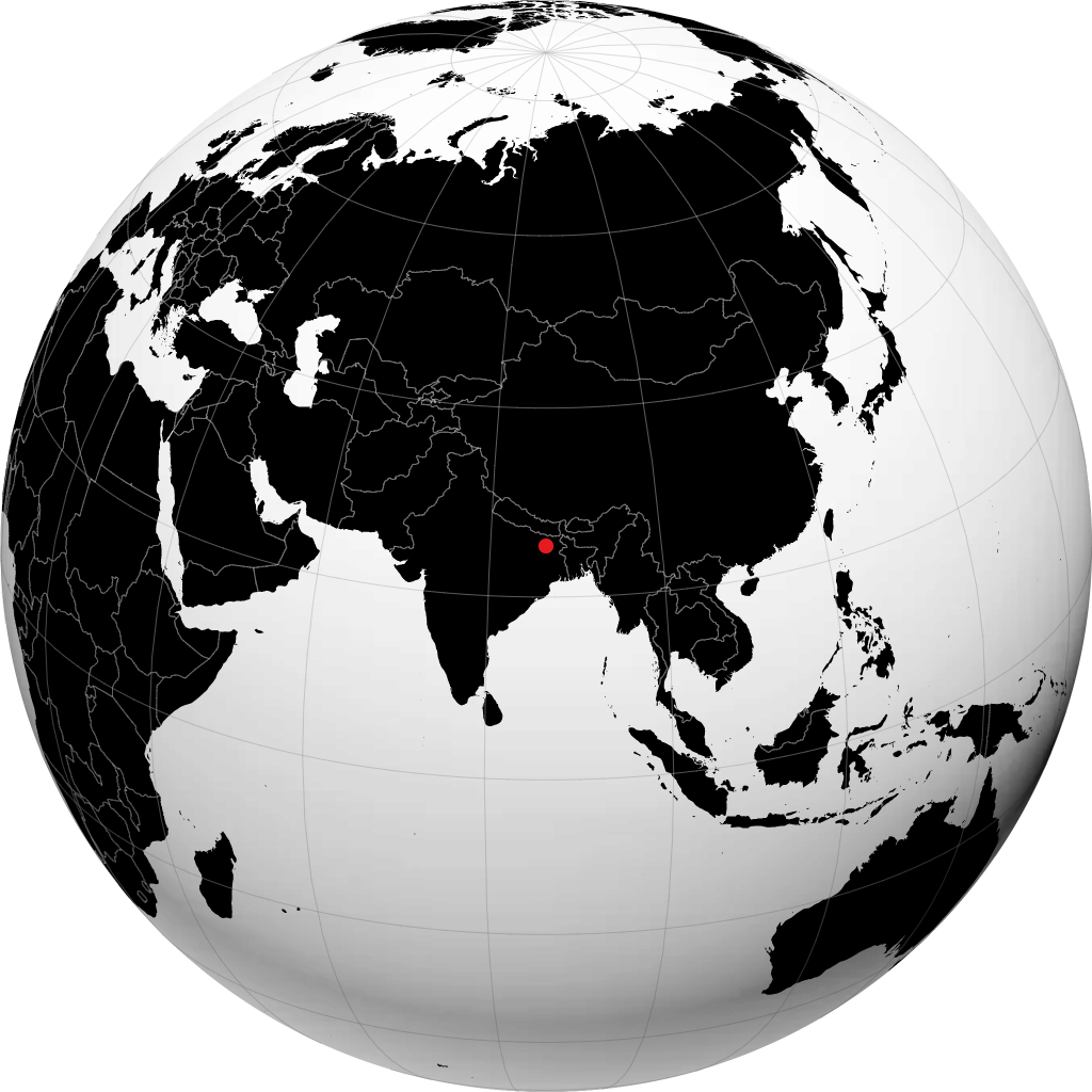 地球儀上のムンゲール