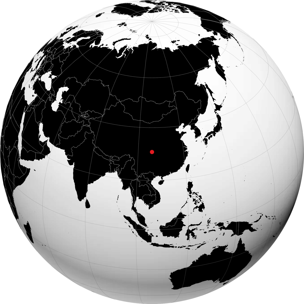地球儀上の南充