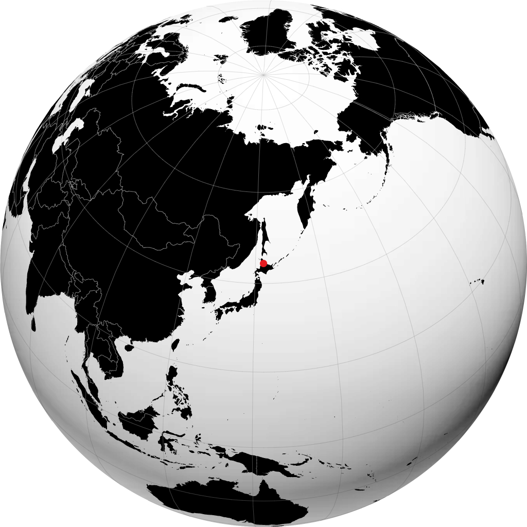 地球儀上の名寄