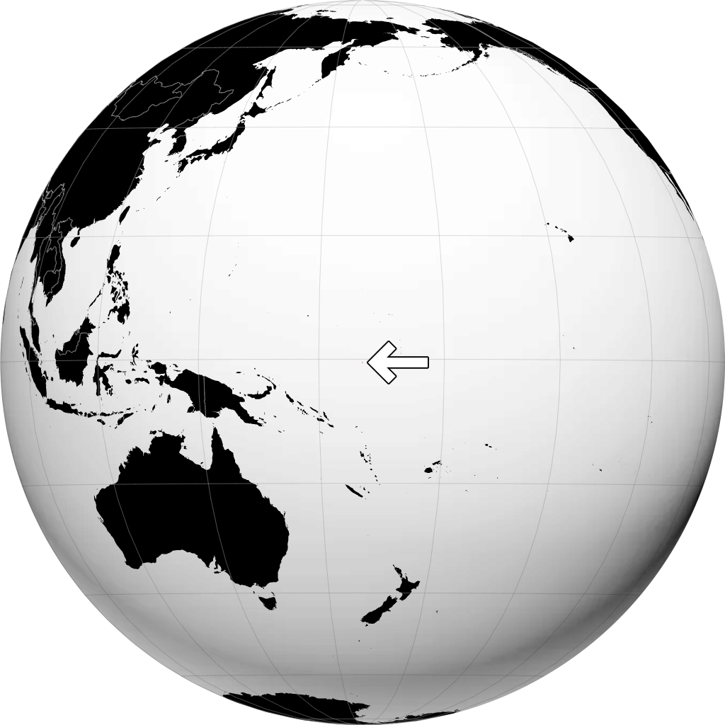 地球儀上のナウル