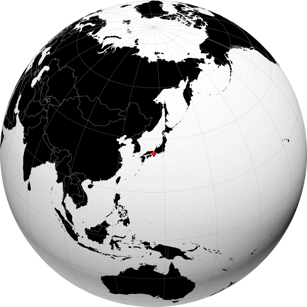 地球儀上の大阪