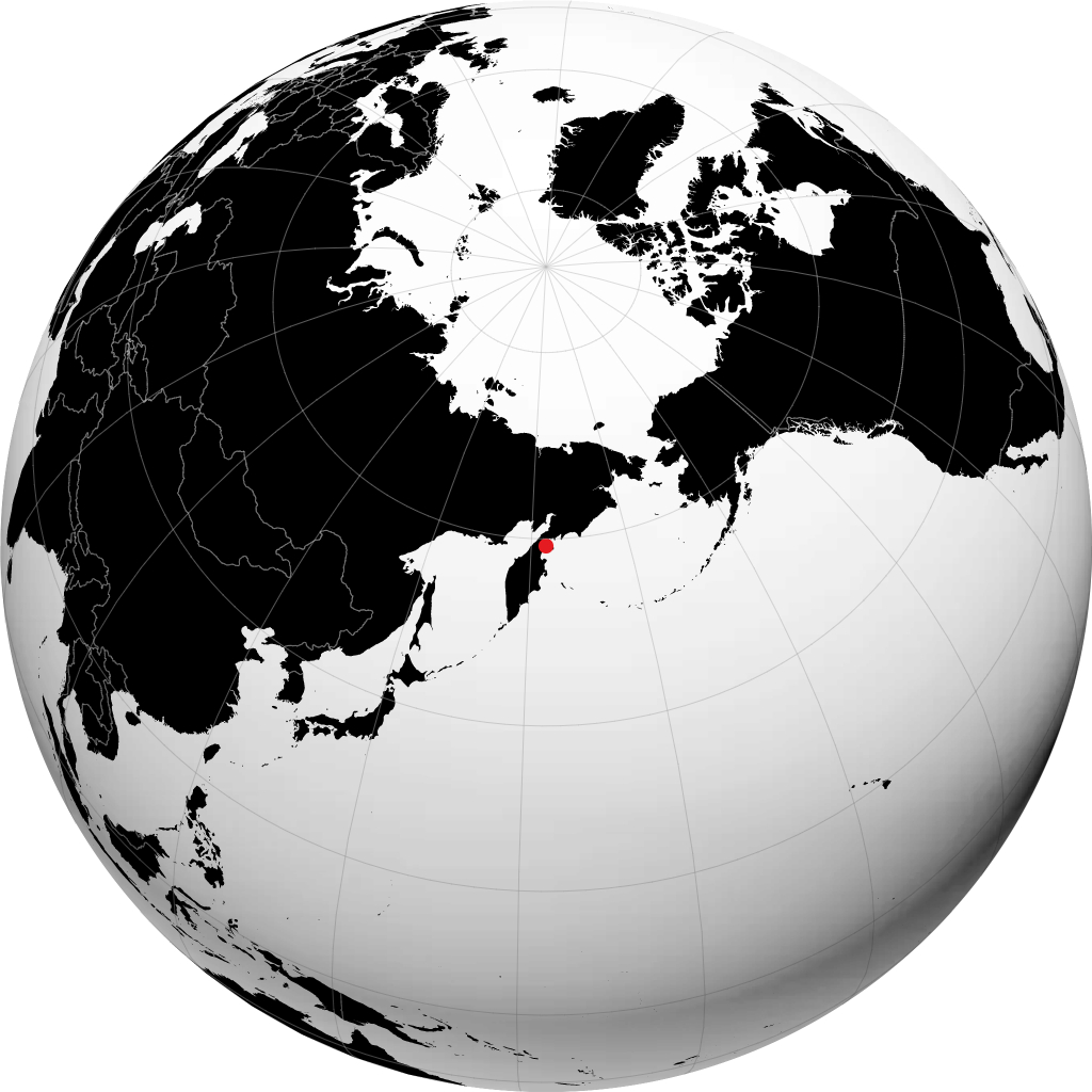地球儀上のオッソラ