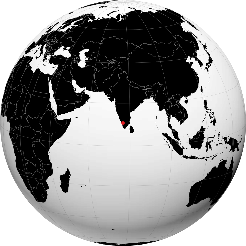 地球儀上のパラッカッド