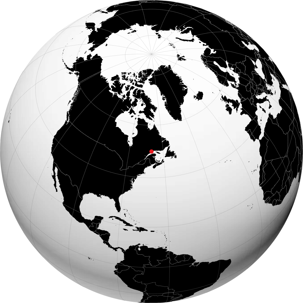 地球儀上のポール=カルティエ