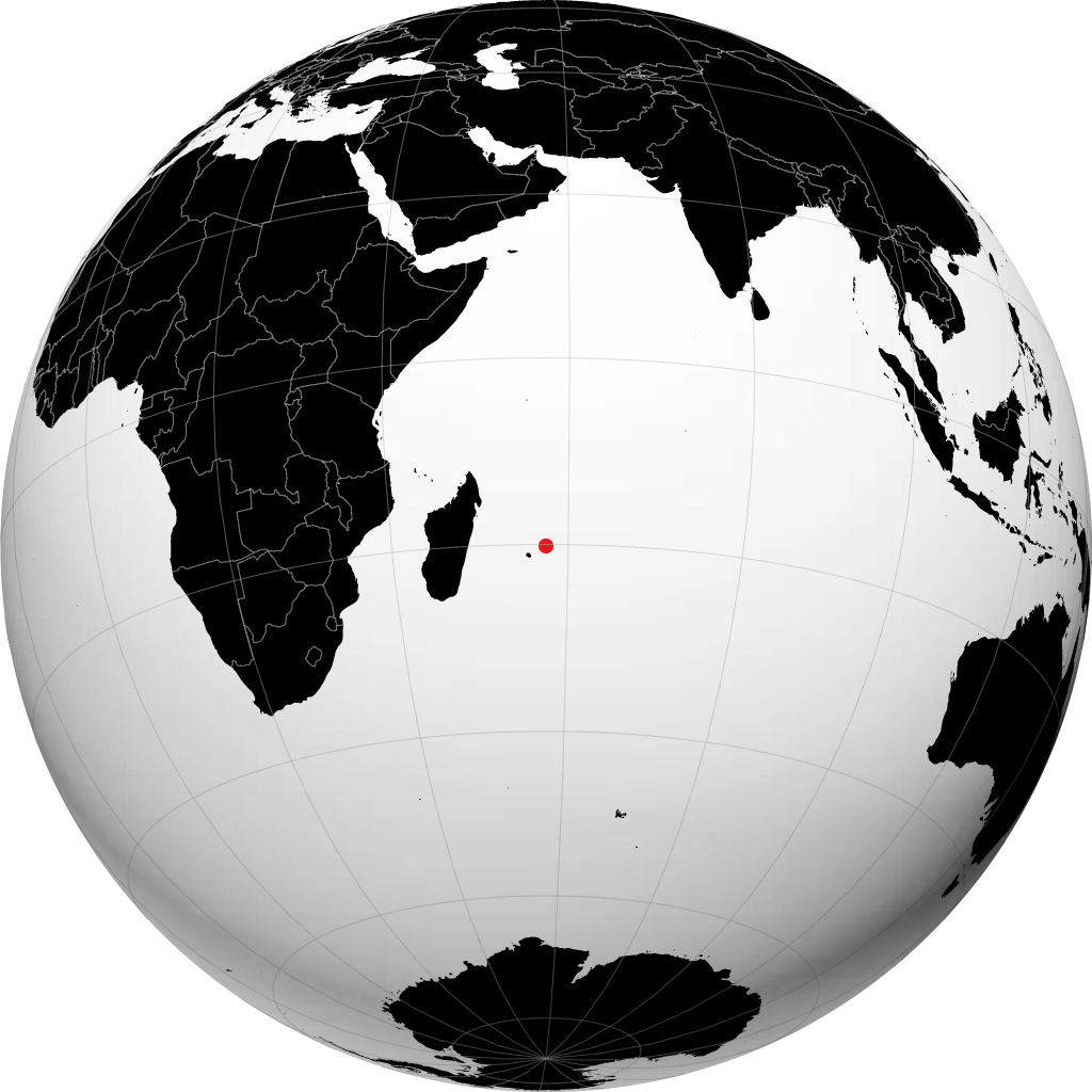 地球儀上のポートルイス