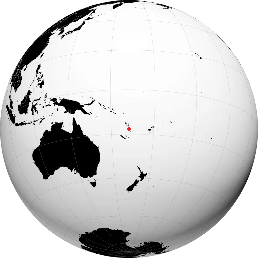 地球儀上のポートビラ
