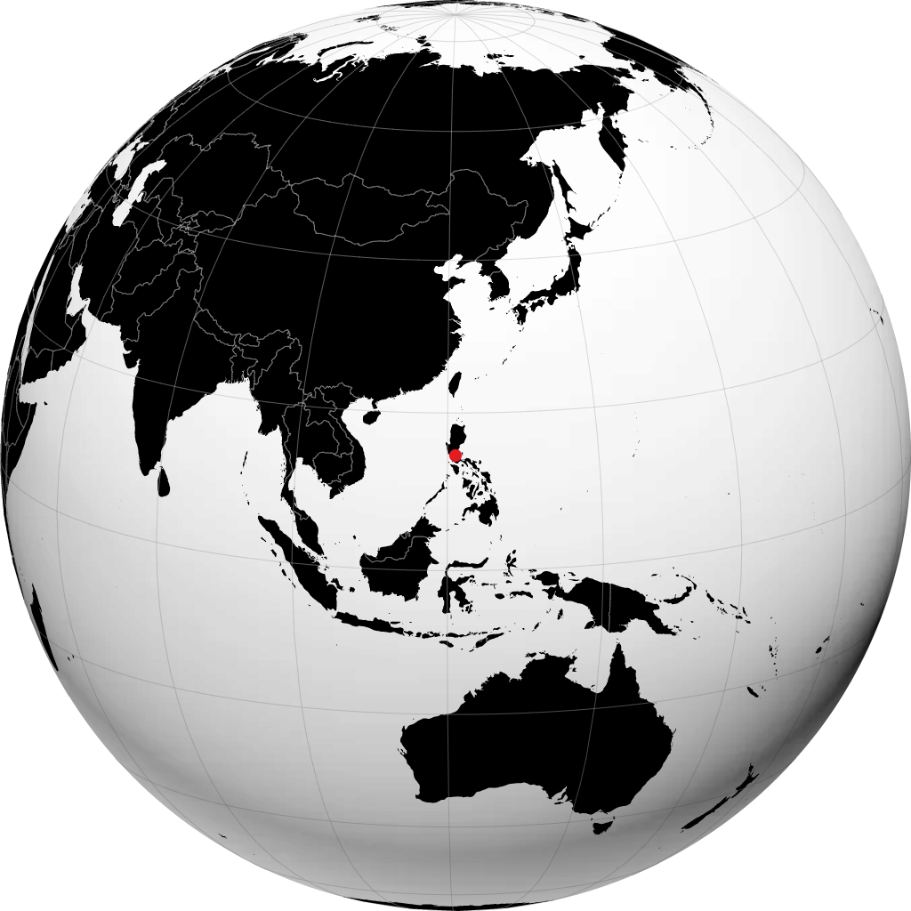 地球儀上のケソン市