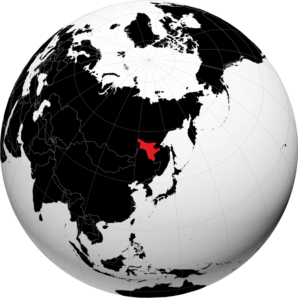 地球儀上のアムール州