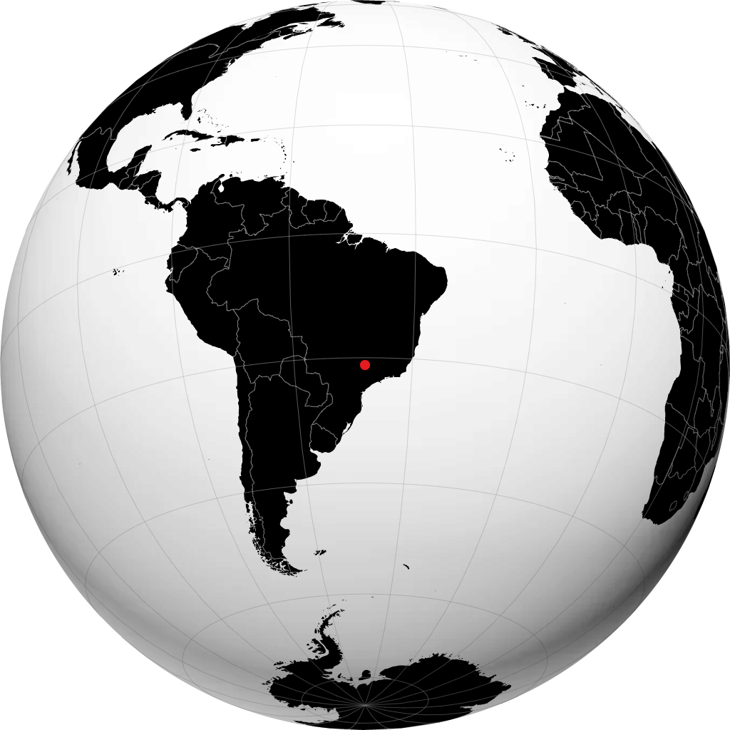 地球儀上のセルタオジーニョ