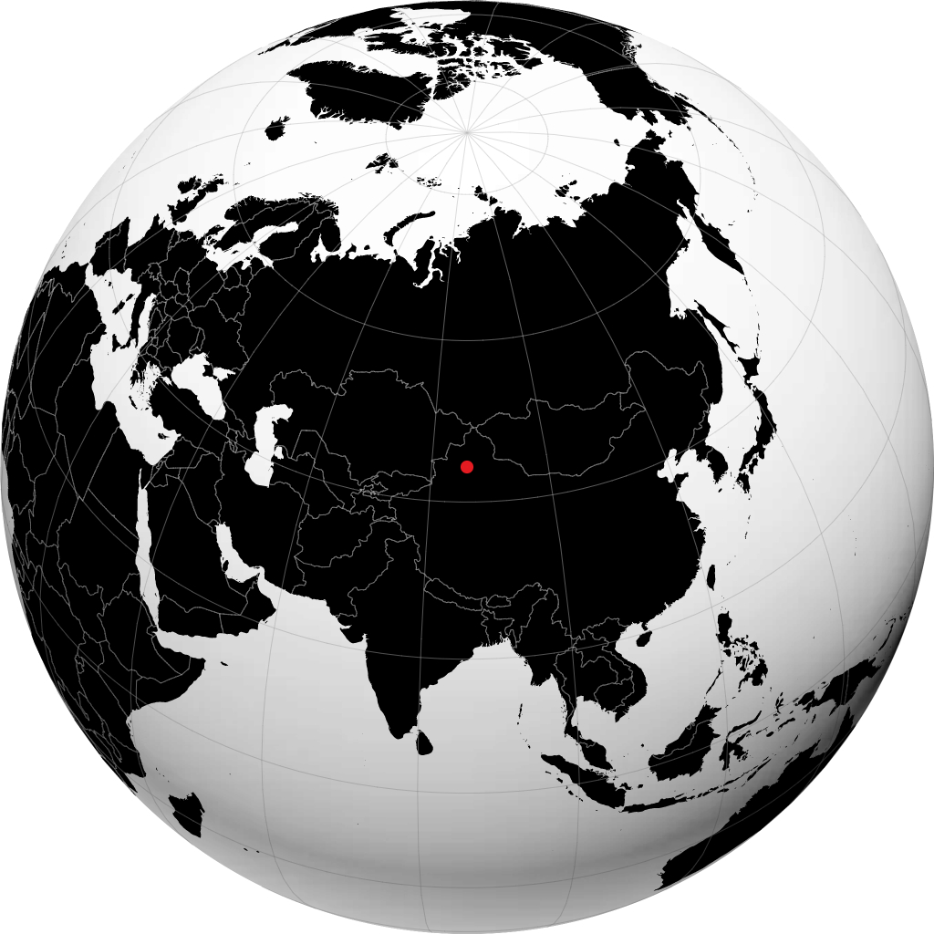 地球儀上のシホーツ