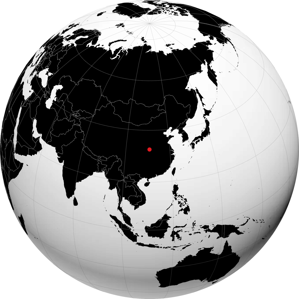 地球儀上の十堰
