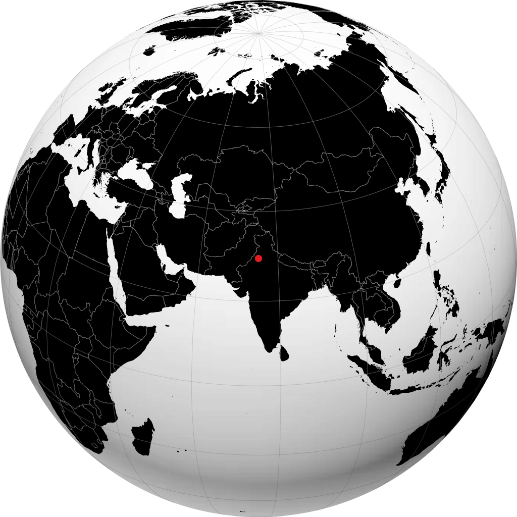 地球儀上のシルサ