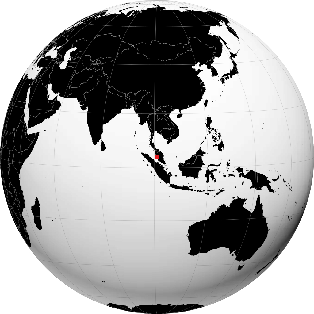 地球儀上のテルク・インタン