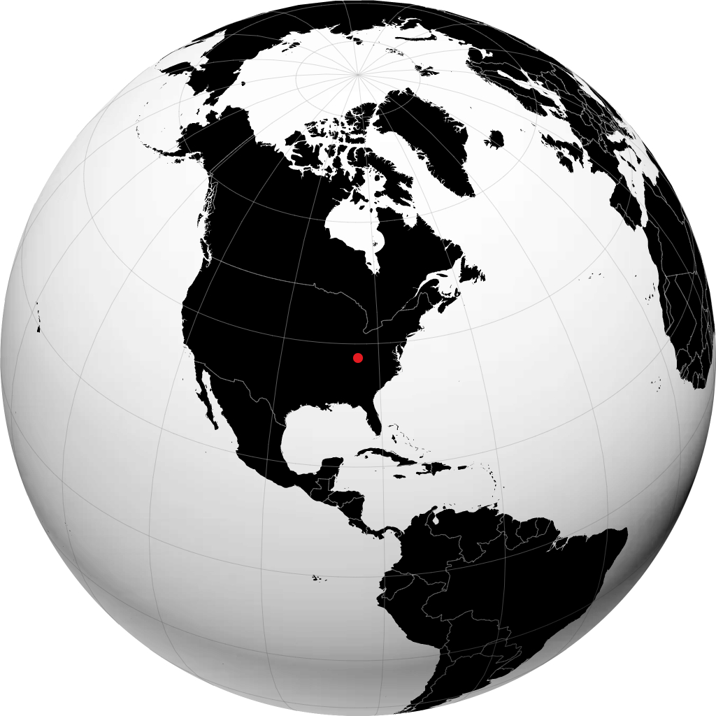 地球儀上のリッチモンド