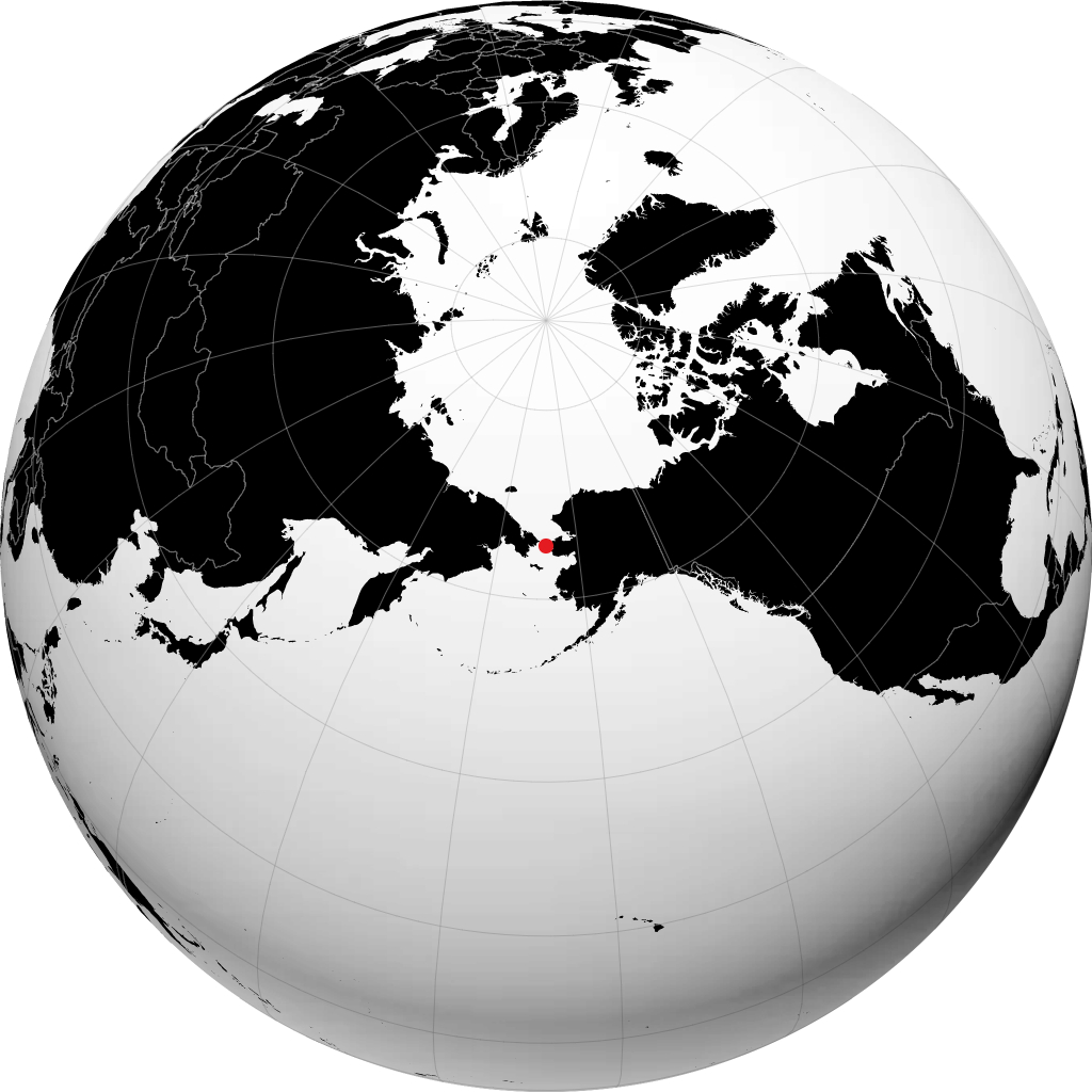 地球儀上のウェールズ