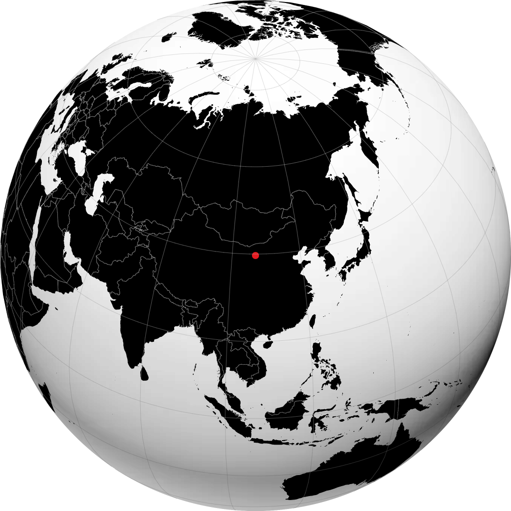 地球儀上のウーハイ