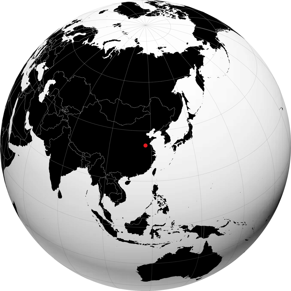 地球儀上の徐州