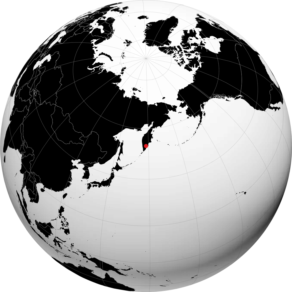 地球儀上のエリゾヴォ