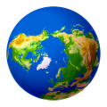 北極側から見た地球